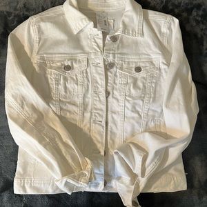 White denim jacket brand new with tags